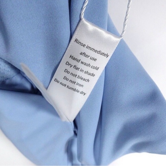 NWT Andie Swim Women's The Milos One Piece Swimsuit Sky Blue Size XL - Picture 8 of 9